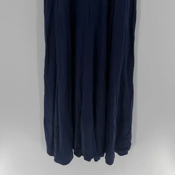 Haven Women's Sardinia Linen/Viscose Blend Maxi Dress - Riviera Blue - XS/S - Picture 4 of 9